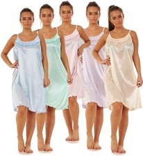 Damen satin nachthemd - satin,