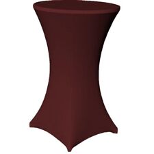 Stehtisch Husse Bordeaux Ø 80 cm 70 cm 60 cm - mit Fußlaschen - Stretch