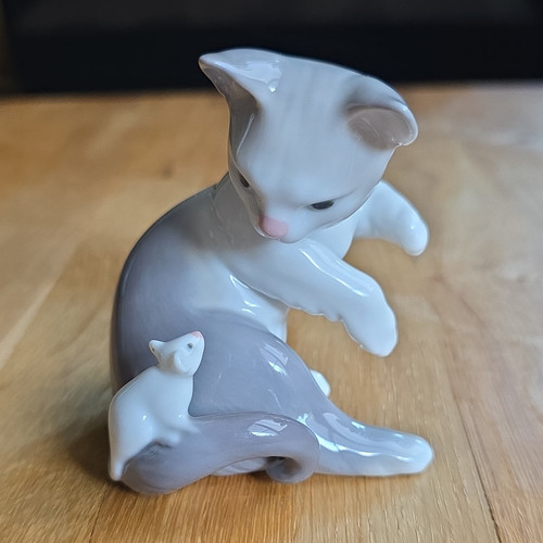 Lladró porzellanfigur katze - lladró, &