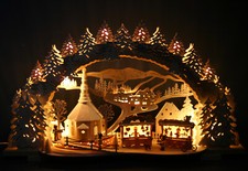 3D Schwibbogen 72cm Kirmes