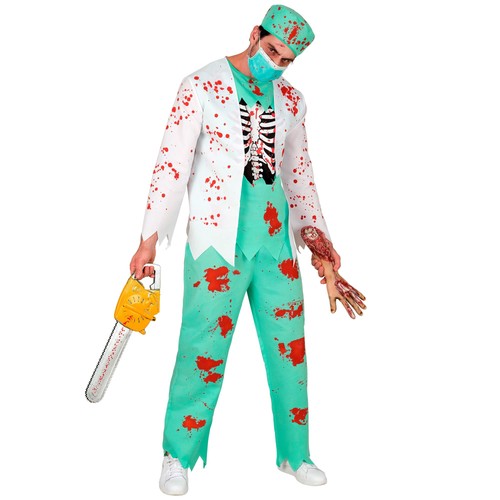 Kostüm zombie doktor herren - kostüm,