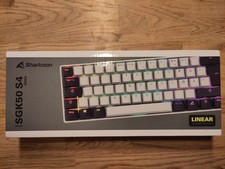 Sharkoon SKILLER SGK50 S4 Gen2. Mechanische Gaming-Tastatur, QWERTZ, Weiß
