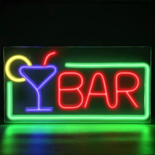 Neon led light decorative - neon, light,