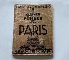 Militaria - Kleiner Führer durch Paris für Deutsche Soldaten 1940 - Military