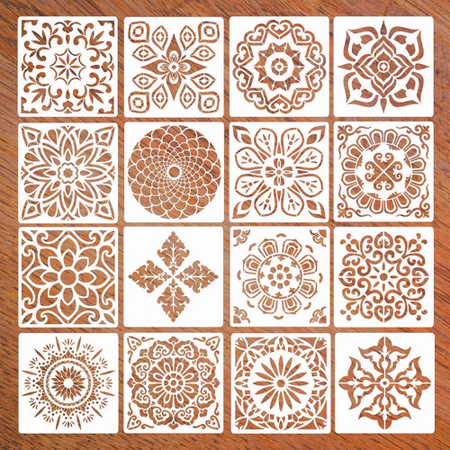 Stück mandala schablonen - 16,