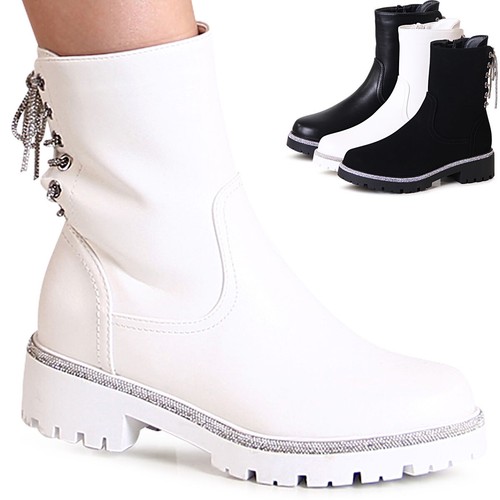 Damen plateau stiefeletten - damen,
