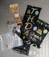 Geburtstag 40 Geld Geschenk Deko Eiserne Reserve Banner Tischdeko Krawatte Feier