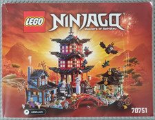 Lego Ninjago 70751 Tempel des Airjitzu + 100%Vollständig + Stoff Bandana Beigabe