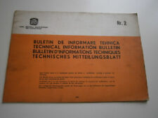 UTB, Rumänischer Traktor, "Technisches Mitteilungsblatt Nr.2" 1967, auch deutsch