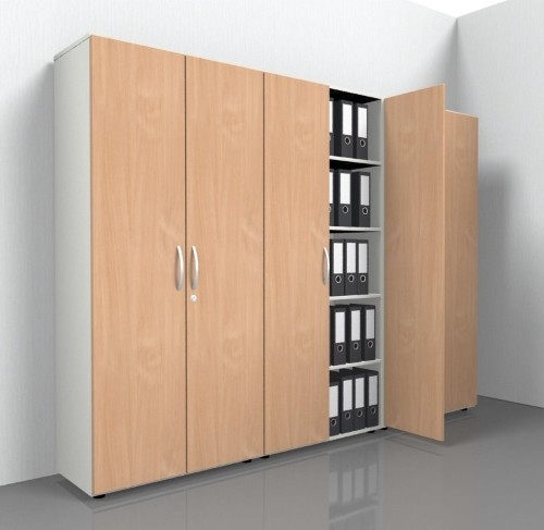 Büroschrankwand 3tlg - büroschrankwand,