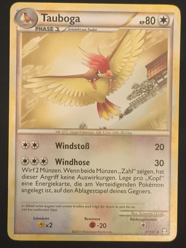 Pokémon karte tauboga - tauboga, 47/102