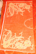 DDR XL Badetuch orange-gelb 118cm x 134cm