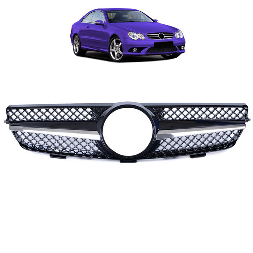 Frontgrill chrom schwarz - chrom,