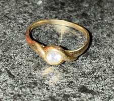 solitärring 18 K Gelbgold