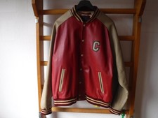 Chevignon Lederjacke Collegejacke etc. rot beige XXL