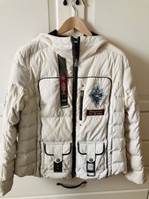 Bogner Damen Ski Daunenjacke Gr. 40-42, Farbe Weiß-hellbeige,gebraucht,