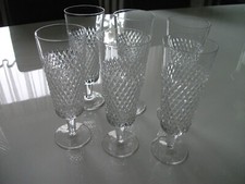 Kristallglas -  elegantes Sektglas -  6 Stück,Höhe =15,5 cm / fast neu