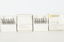 12x Sirona CEREC Cylinder Diamond Bur 2mm 3308744 Schleifer Fräser Grinders