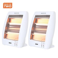 2er Pack Quarz Halogen Heizung