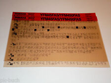Microfich Werkstatthandbuch Yamaha Quad YFM 45 FAS / YFM 450 FAS Stand 06/2003