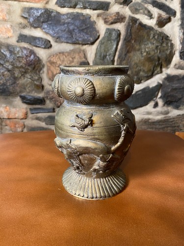 Bronze vase mit - bronze-vase,