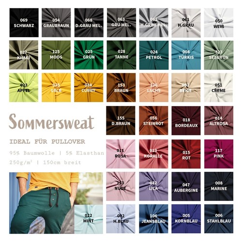 Sommersweat meterware - sommersweat,