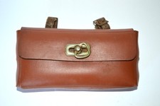 LM Satteltasche Werkzeugtasche DDR 1960/70er braun Kunstleder Fahrrad #1