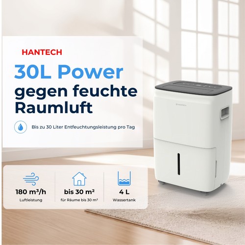 Hantech luftentfeuchter 30l - hantech,