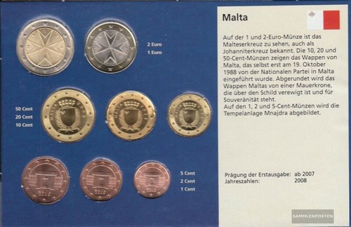 Malta 2008 coin - , setsatz