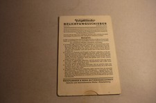 Originale alte Belichtungs - Tabelle ,, Voigtländer " ! - Sammlerstück !