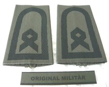 Rangabzeichen Heer Hauptfeldwebel schwarz/oliv Schulter Klappen Schlaufen Stücke