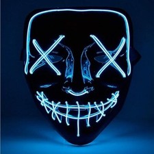 LED Purge Grusel Maske steuerbar - Purge - Halloween Kostüm für Damen und Herren