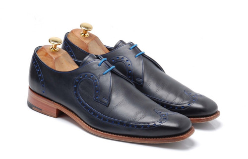 Barker derby schuhe dunkelblau - barker,