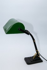 Art Deco Tischlampe;  Bankerslamp, Frankreich 20er Jahre , elektrisch sicher!