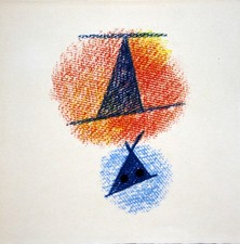 Max Ernst: Abstrakte Darstellung. Offset. Auflage 300 zur Documenta 1959