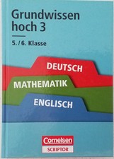 Cornelsen Grundwissen hoch 3 5 und 6 Klasse Deutsch Mathe Englisch