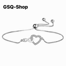Damen Armband Herz Geschenk 925 Silber Zirkonia Geschenk für Frauen Valentinstag