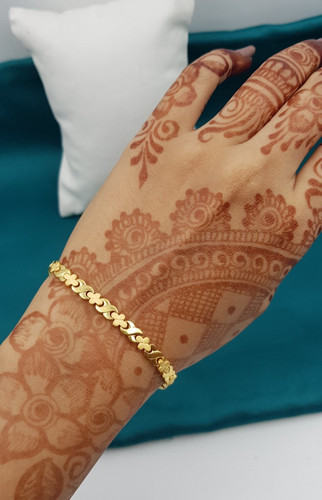 Schlichtes gelbgold armband - gelbgold,