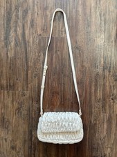 MANGO gesteppte Tasche / Brauttasche / Hochzeit * Cremefarben