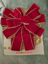 Weihnachtsdeko Große schleife Rot/Silber