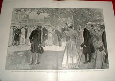 Original alter antiker Druck