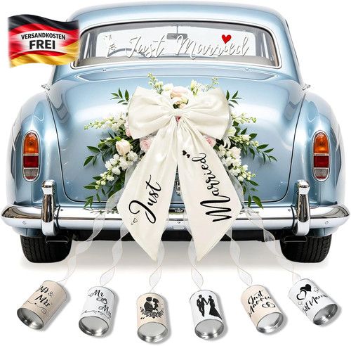 Hochzeitsautoschmuck schleife - hochzeitsautoschmuck,