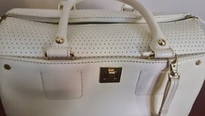 Die Tasche, beige, leder