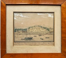 Franz Graf von Kesselstatt, Mainz, Die Favorite, kolorierte Umrissradierung