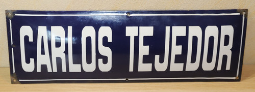 Altes emaille straßenschild - altes, emaille-straßenschild