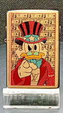Zippo /  ein original Zippo aus der Gold-Case Fan Edition / Dagobert Duck