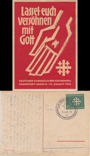 Ansichtskarte frankfurt - ansichtskarte,