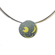 Himmelsscheibe von Nebra 25mm Sternenschmuck Silber Anhänger