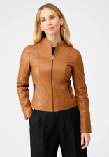 Damen lederjacke mit - damen,