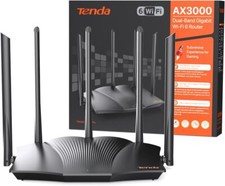 Tenda RX12 Pro Wi-Fi 6 WLAN Router (AX3000 Dualband 5GHz: 2402Mbps+2,4GHz: 574Mb